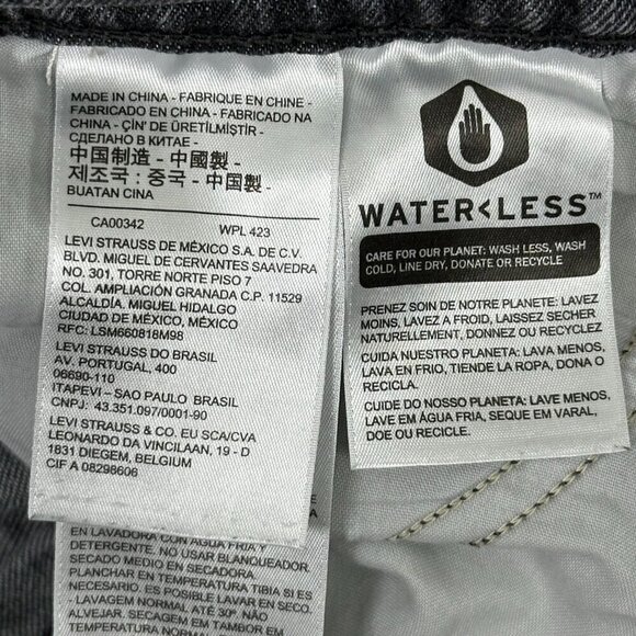 Levi's Icon Fit High Rise Premium Denim Washed Black - Picture 10 of 13